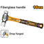 INGCO BALL PEIN HAMMER FIBERGLASS HANDLE