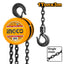 INGCO INDUSTRIAL DUTY CHAIN BLOCK 1T 3M CHAIN HCBK0101