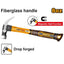 INGCO FIBREGLASS HANDLE CLAW HAMMER