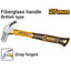 INGCO CLAW HAMMER FIBRE GLASS HANDLE BIRTISH TYPE, 27MM HCH81027
