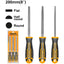 INGCO 3PCS STEEL FILE SET-FLAT, HALF ROUND, & ROUND 8" 200MM HKTFS1308