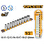INGCO 10PCS 1/2" DR SOCKET SET IN STORAGE RAIL 10-24MM HKTS12103