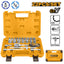 INGCO 22PCS 3/8" DR. SOCKET SET 8-22MM W/72T RATCHET HANDLE HKTS38221