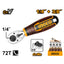 INGCO 1/4' & 3/8" STUBBY RATCHET HANDLE 72T HRTH081438