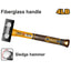 INGCO SLEDGE HAMMER FIBRE GLASS HANDLE 4LBS HSLH8104