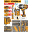 INGCO 296PCS MECHANICS TOOL CHEST+ 3/4" 1350NM IMPACT WRENCH SET HTCS282962