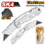 INGCO ALUM ALLOY FOLDING KNIFE + 5 PCS SK5 BLADE HUK6236