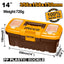 INGCO 14" PLASTIC TOOL BOX WITH ORGANISER 356168160MM PBX1401