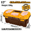 INGCO 17" PLASTIC TOOL BOX WITH ORGANISER 436*220*205MM PBX1701