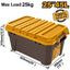 INGCO 25" 45L PLASTIC TOOL BOX LOAD 25KG METAL BUCKLE 625380315MM PBX2502