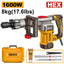 INGCO DEMOLITION BREAKER ANTI-VIBRA HEX 17MM 22J 1600W PDB16008