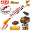 INGCO 42V BL 8" POLE SAW, MAX LENGTH 2M 2X2.0AH PSLI42281