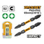 INGCO 2PCS DOUBLE END HIGH IMPACT DRIVER BITS (+)2X 65MM SDBIM72PH265