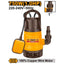INGCO 1" SEWAGE SUBMERISIBLE PUMP W/FLOAT 1HP 750W MAX HEAD 8M, SPD7508
