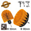 INGCO 2PCS 1/4" HEXA SHANK MEDIUM BRISTLE BRUSH SET WCBM2335