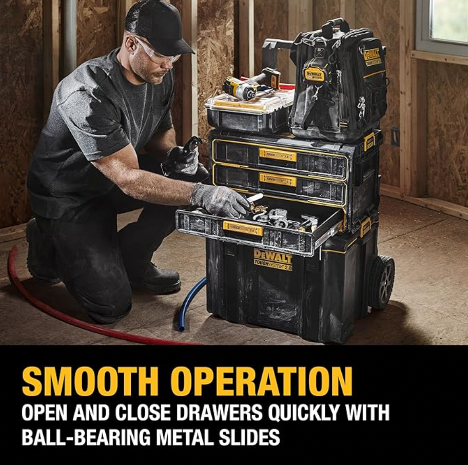 DEWALT TOUGHSYSTEM HEAVY DUTY TOOL BOX, 3 DRAWER UNIT,  DWST08330-1 DEWALT TOUGHSYSTEM HEAVY DUTY TOOL BOX, 3 DRAWER UNIT,  DWST08330-1