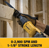 DEWALT DWE305PK-XD, RECIPROCATING SAW 1100W, DWE305PK