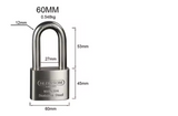 BLOSSOM HEAVY DUTY STAINLESS STEEL PADLOCK, LONG SHACKLE, ST45L