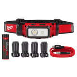MILWAUKEE L4 HL2-301 ASIA L4 B3 600 Max Lumens USB Rechargeable Hard Hat Headlamp