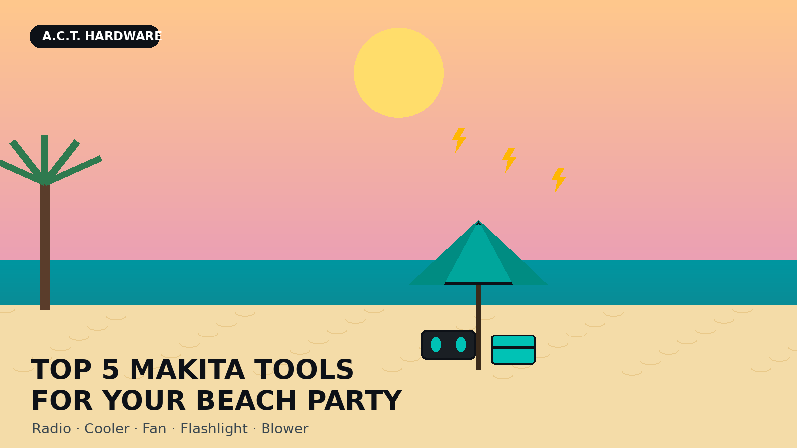 Top 5 Makita Cordless Tools for Your Next Beach Party