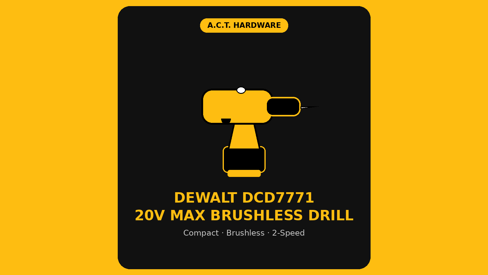 DEWALT DCD7771 20V MAX Brushless Compact Drill/Driver: Full Review