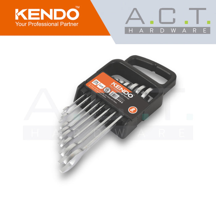 KENDO 8PC DOUBLE OPEN SPANNER SET  - 15747