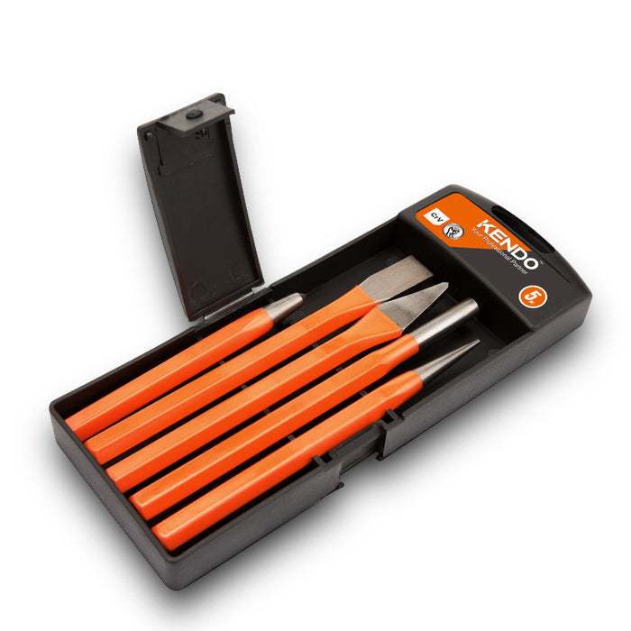 KENDO 5PC PUNCH & CHISEL SET - 26542