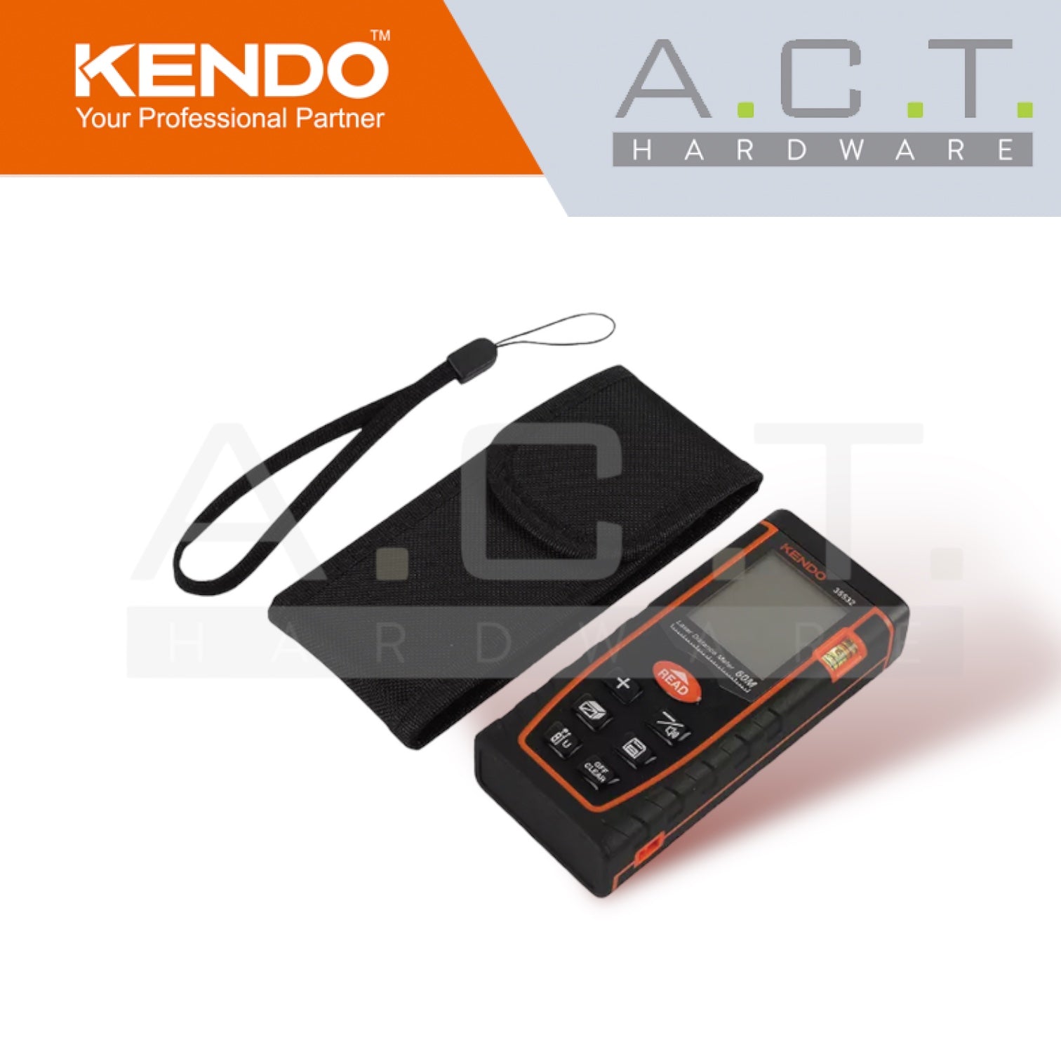 KENDO LASER DISTANCE METER 60M - 35532 Main image