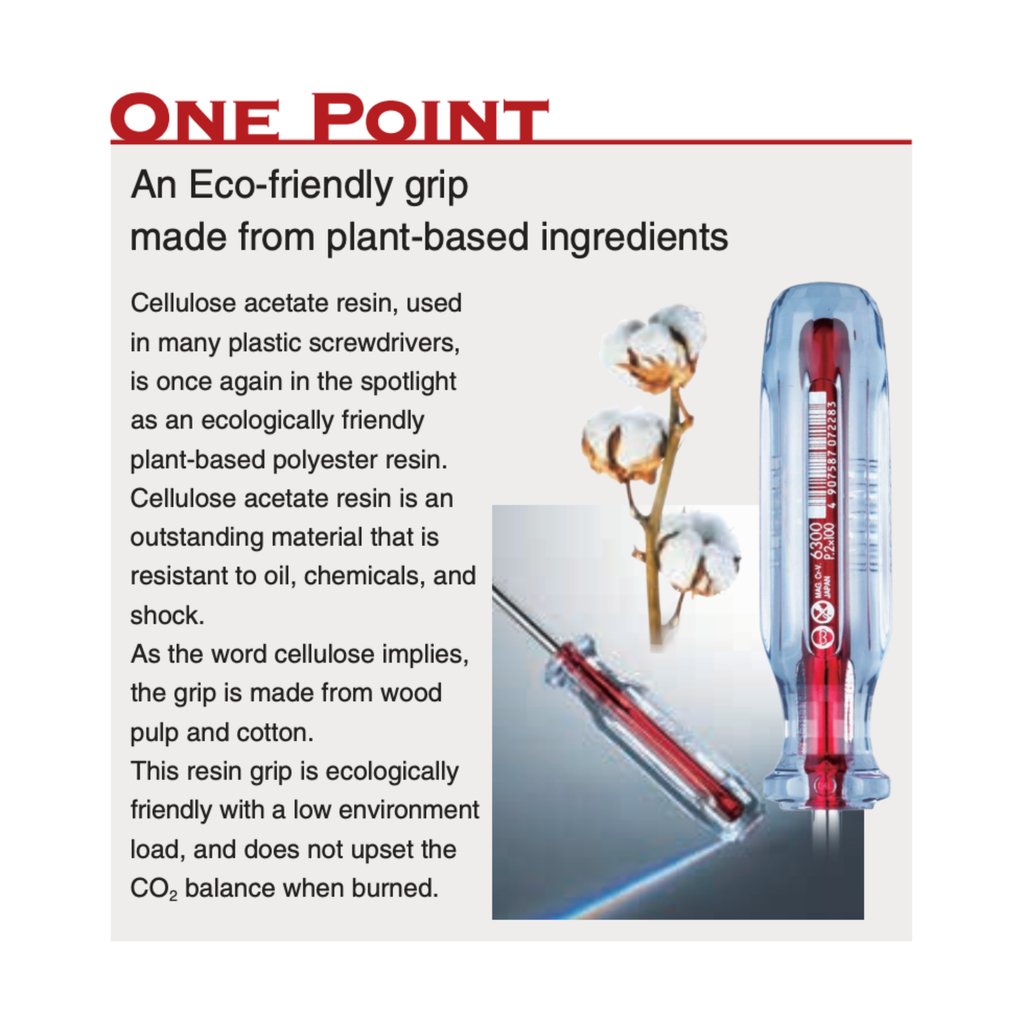 VESSEL 6100 SERIES, CRYSTALINE THIN SHANK SCREWDRIVER, PHILLIPS & SLOTTED