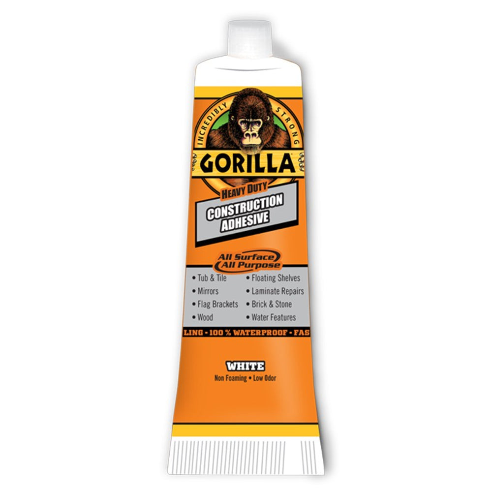 Gorilla Heavy Duty Construction Adhesive White, 74ml