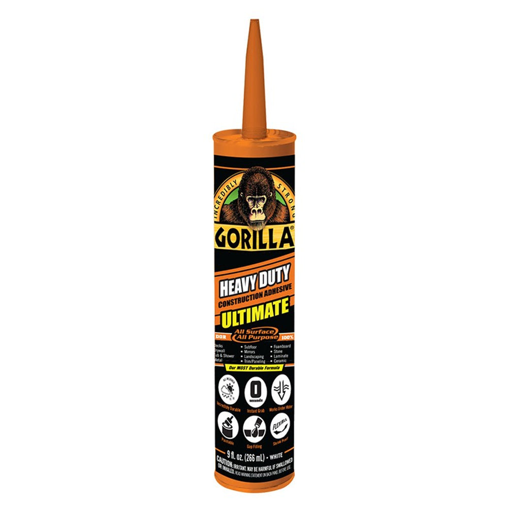 Gorilla Heavy Duty Ultimate Construction Adhesive White, 266ml Main image