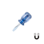 VESSEL NO.6200 SERIES, CRYSTALINE STUBBY MAGNETIC TIP SCREWDRIVER, PHILLIPS & SLOTTED