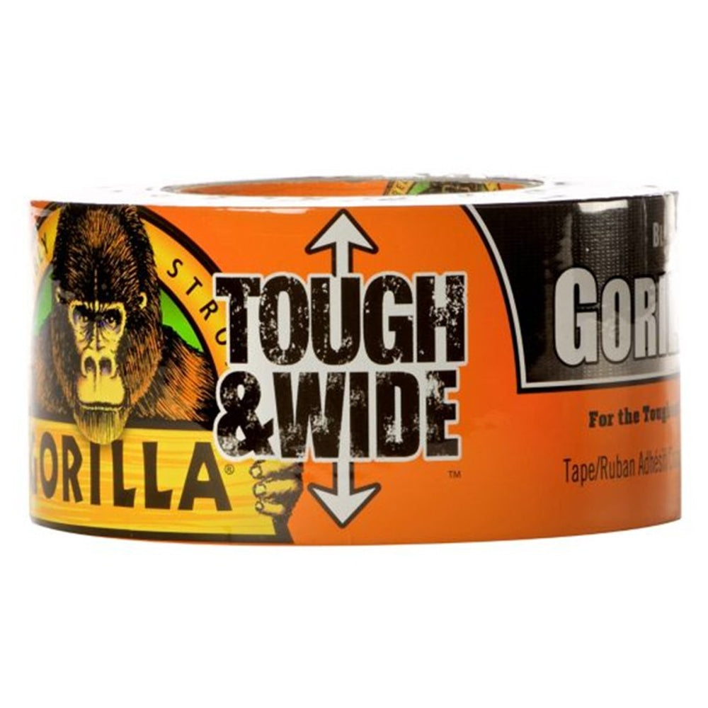 Gorilla Tough & Wide Duct Tape, Black, 2.88" x 25 Yards