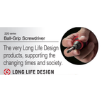 VESSEL NO.225 SERIES, BALL GRIP MAGNETIC TIP SCREWDRIVER, PHILLIPS & SLOTTED