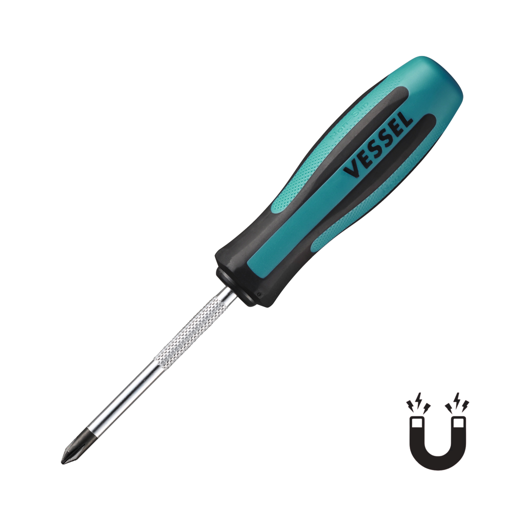 VESSEL NO.900 SERIES, MEGADORA MAGNETIC NEW JAW TIP SCREWDRIVER, PHILLIPS & SLOTTED