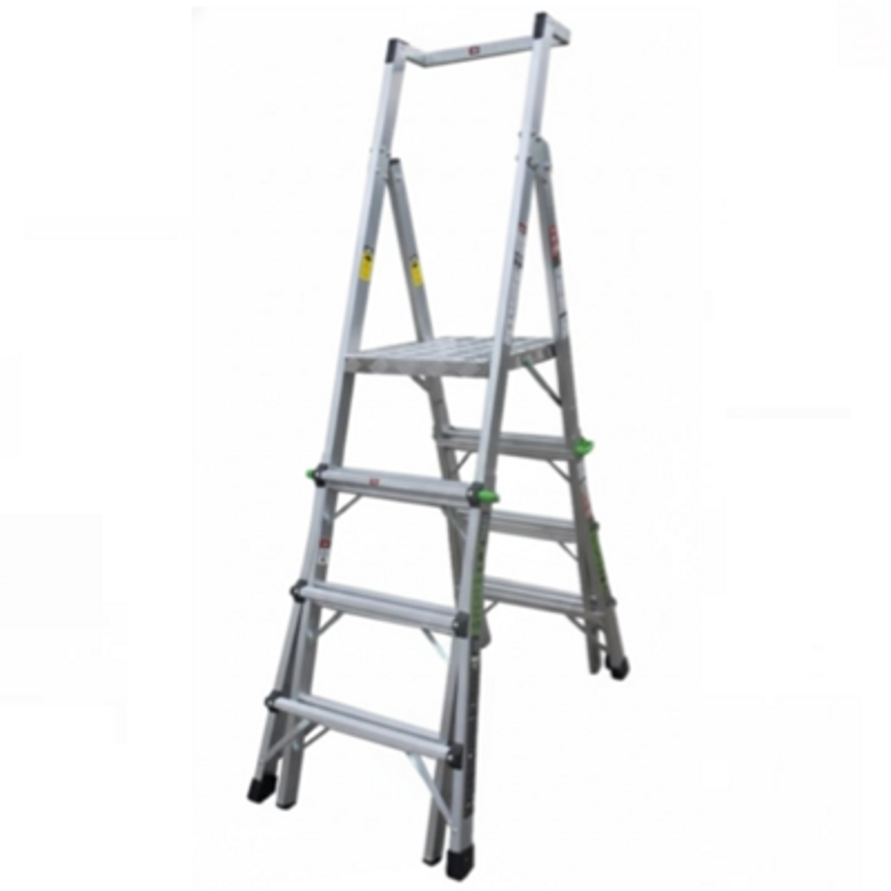 Golden Eagle 2-in-1 Adjustable A-Type Platform Ladder MTPL-04, 4 to 6 Steps, 150kg