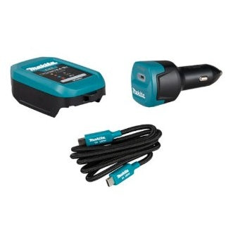 MAKITA 1918B9-6 AUTOMOTIVE CHARGER FOR 18V BATTERY (DC18SJ+ADP14+USB Type-C Cable 1m)
