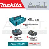 MAKITA MKP1RF182 MAKPAC 18V POWER SOURCE KIT (2PCS BL1830B 3.0AH BATTERIES, 1PC DC18RC CHARGER)