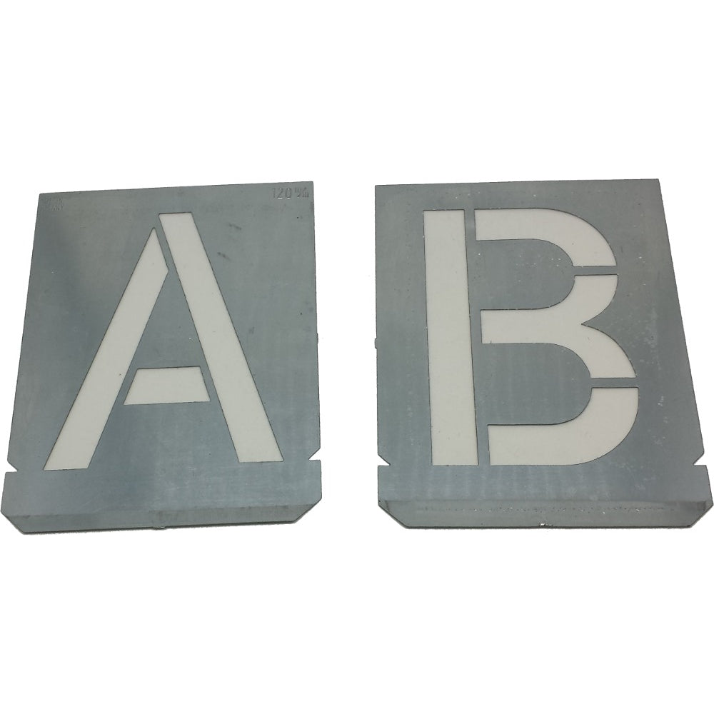 Hunter Letter Stencil Plate Set, 25mm to 150mm