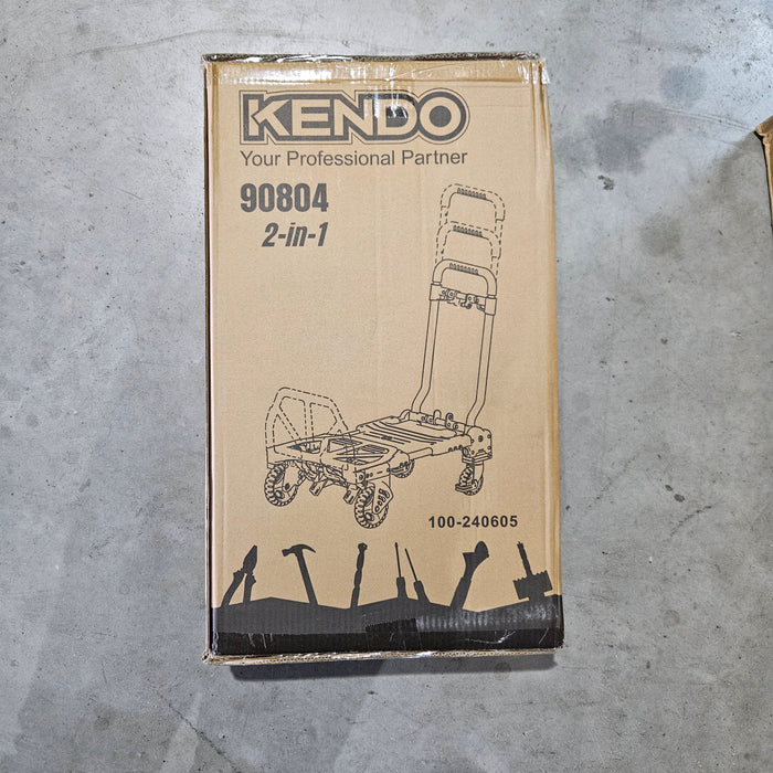 KENDO 90804 2-IN-1 CONVERTIBLE HAND TRUCK TROLLEY