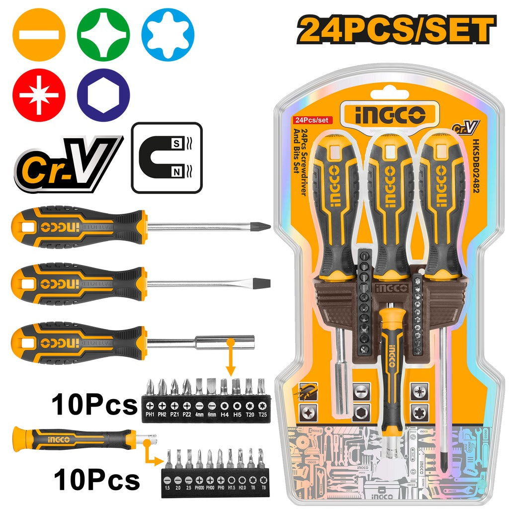 INGCO 24PCS SCREWDRIVER BIT SET HKSDB02482 Main image