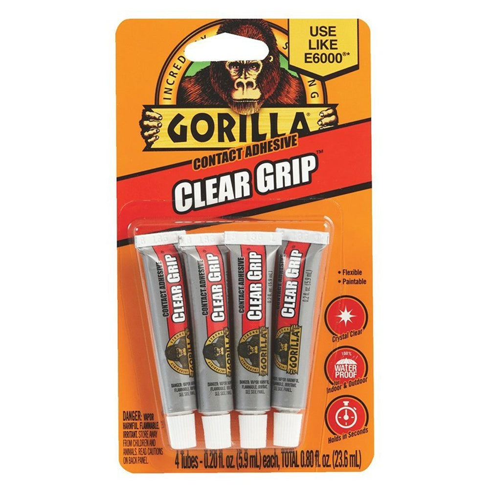 Gorilla Clear Grip Contact Adhesive, 4 x 5.67g Main image