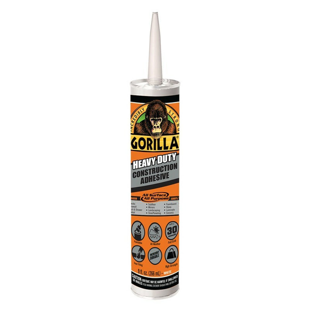 Gorilla Heavy Duty Construction Adhesive White, 266ml Main image
