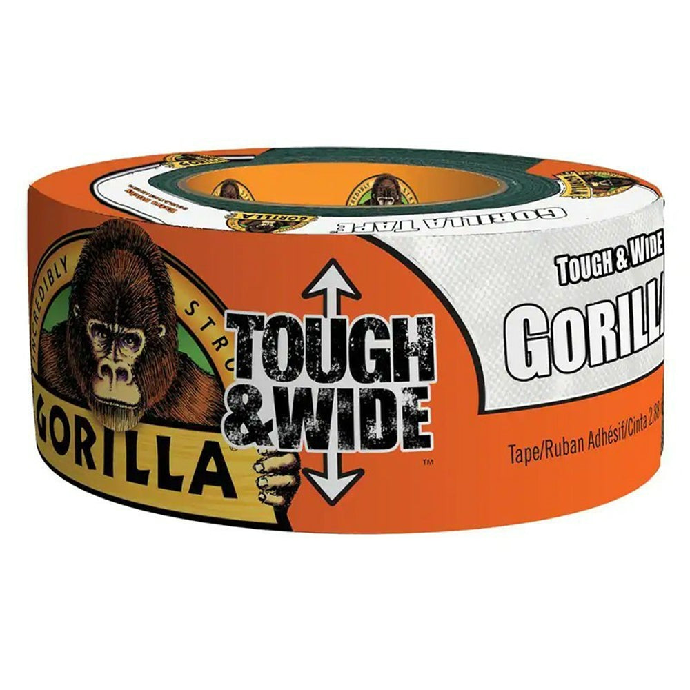 Gorilla Tough & Wide Duct Tape, White, 2.88" x 25 Yards Main image