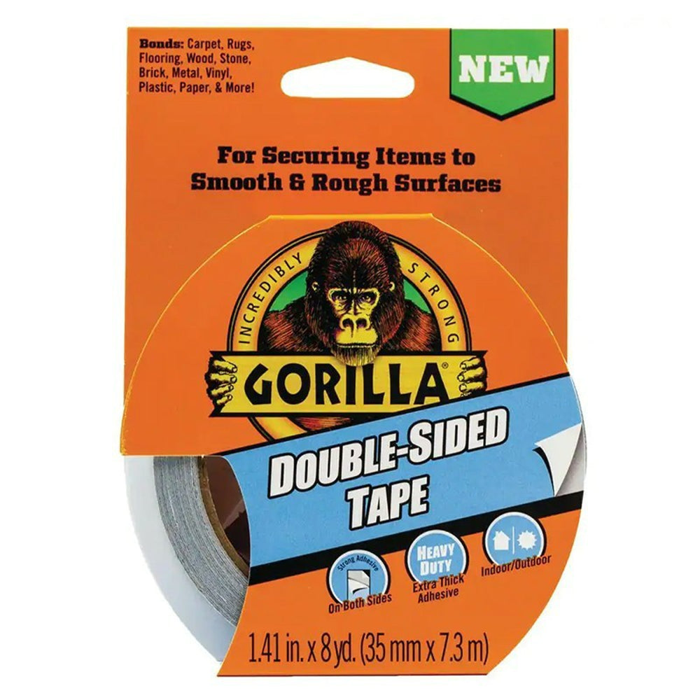 Gorilla Double-Sided Tape, 1.41" x 8 Yards