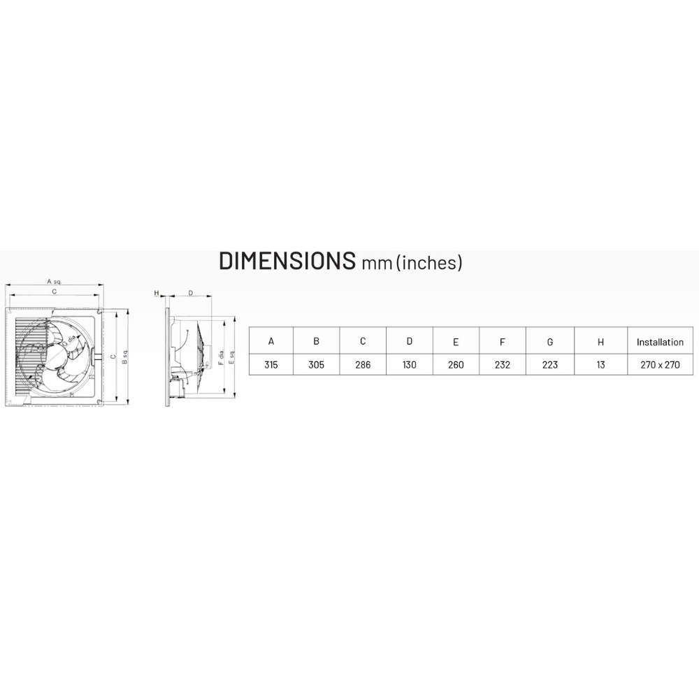 KDK CEILING MOUNT VENTILATING FAN 20CM, 20TGQF Secondary image