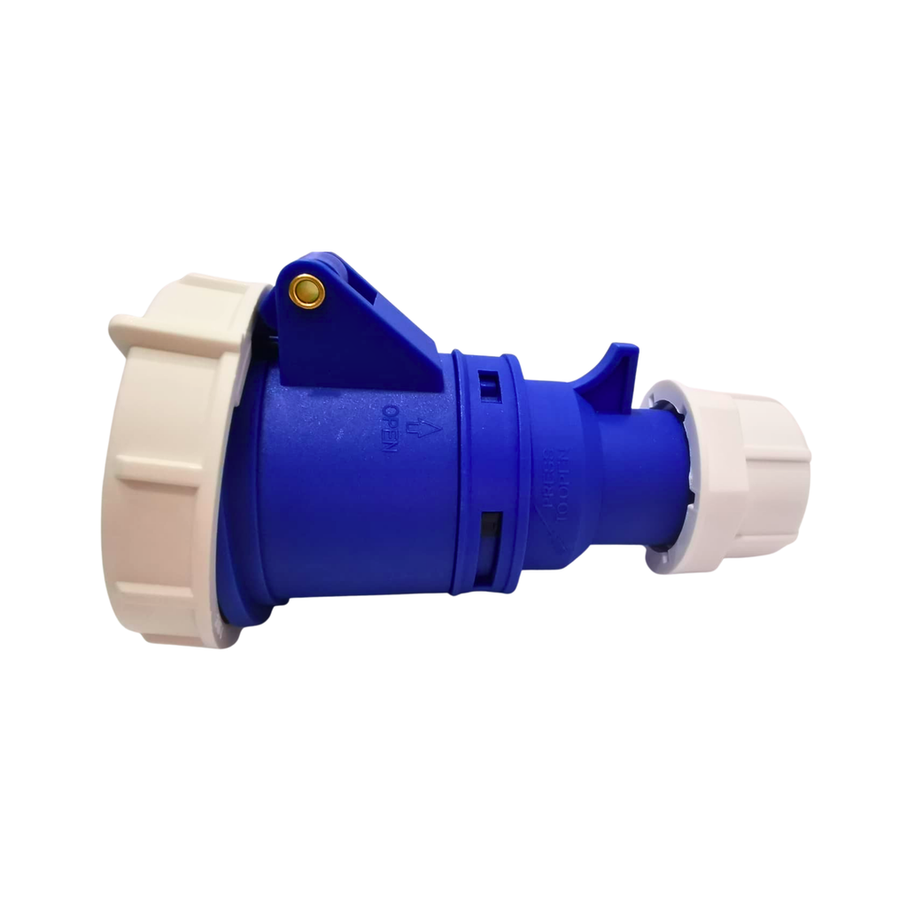 ASYS WEATHERPROOF INDUSTRIAL SOCKET, 16A-6H 2P, 220V FEMALE - ASYS1663PVW