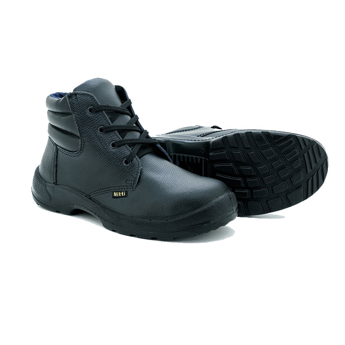 Nitti 23281, Safety Shoes, High Cut Pull-on [BLACK]