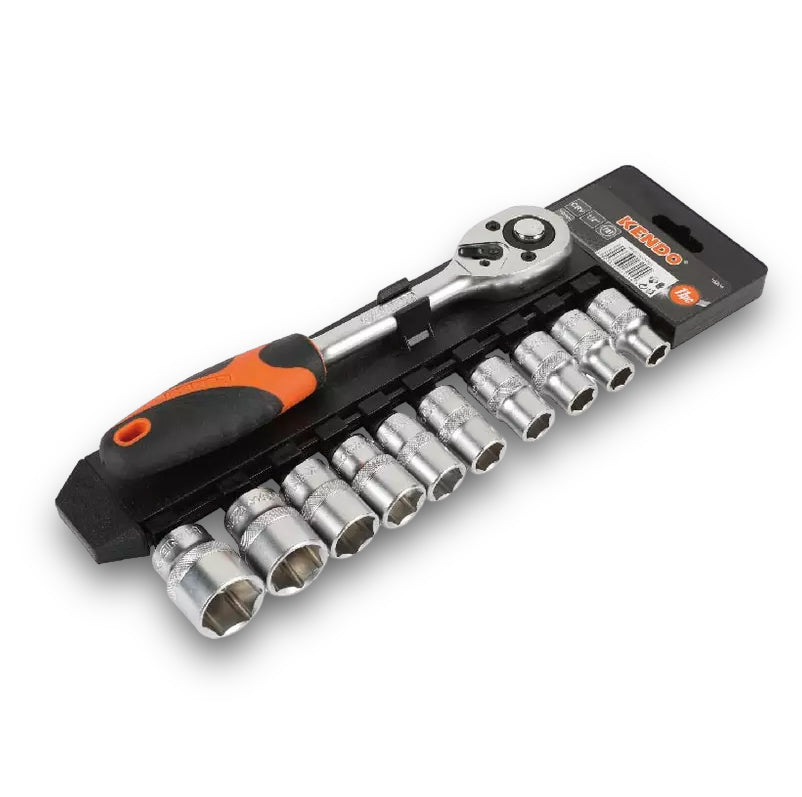 KENDO 11PC 1/4" DR. 12PT SOCKET SET - 16209 Secondary image