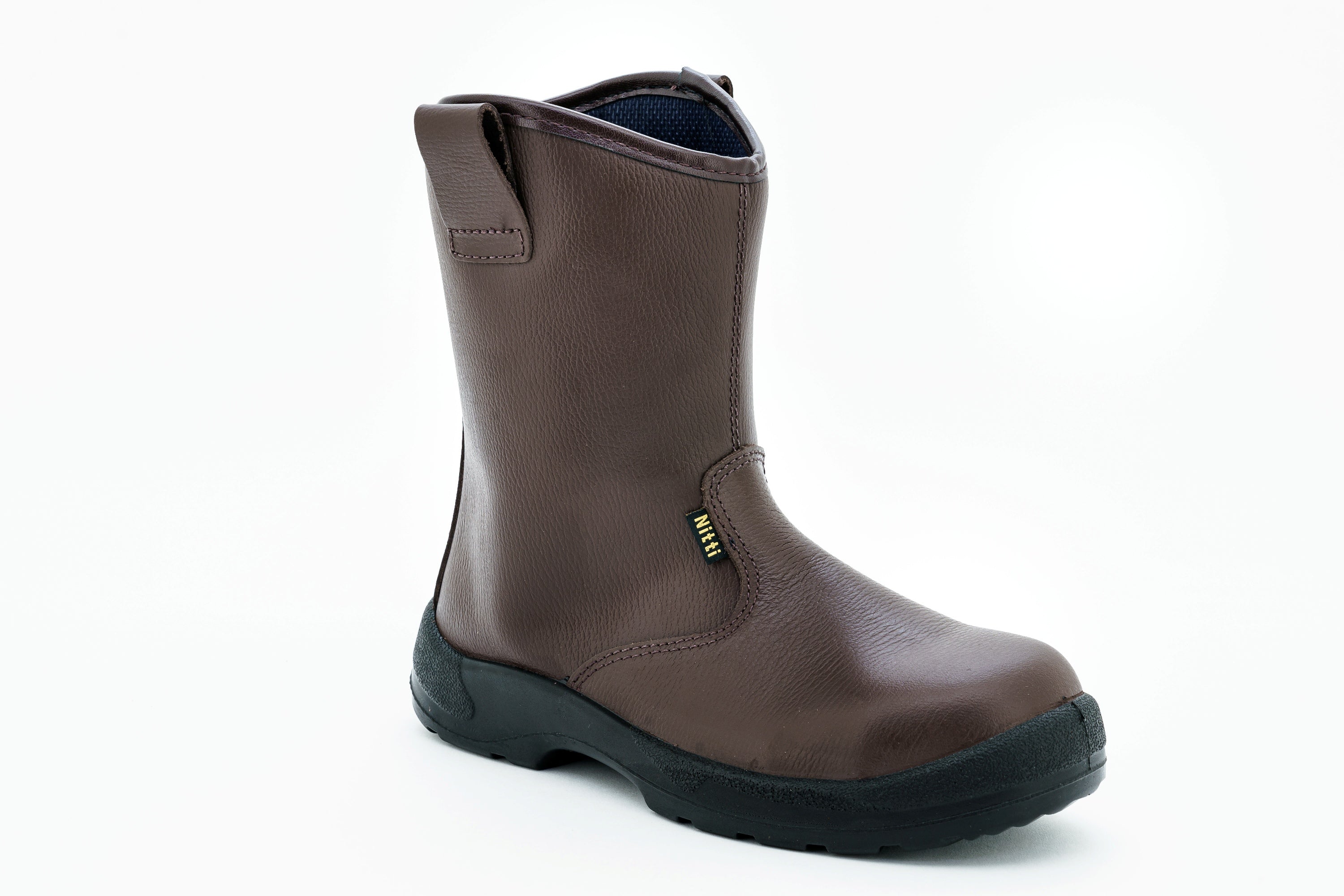 Nitti 23281BN, Safety Shoes, High Cut Pull-on [BROWN]